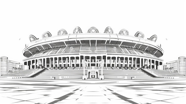 Hd Vector Illustration Of Stan Stadium Art In Tokina Opera Style