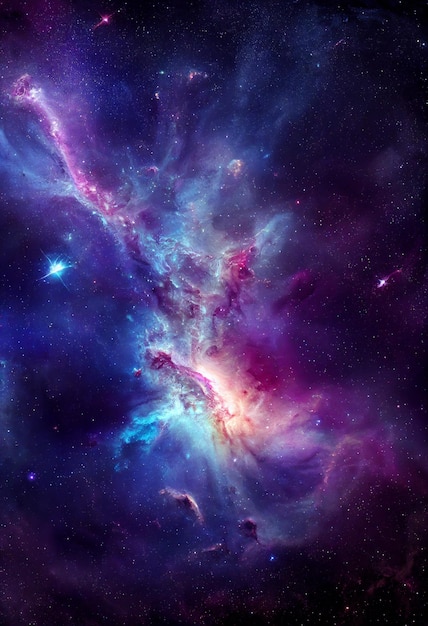 HD Wallpaper of space stars galaxy nebula 3D rendering