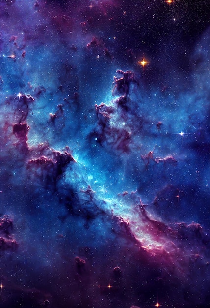 HD Wallpaper of space stars galaxy nebula 3D rendering