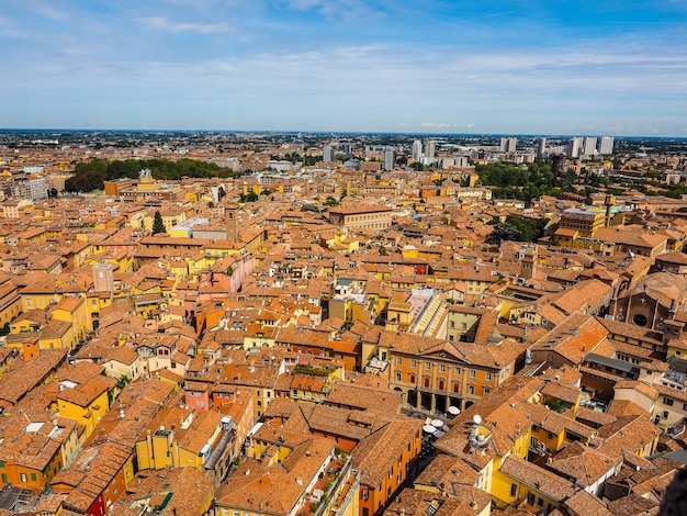 HDR Aerial view of Bologna