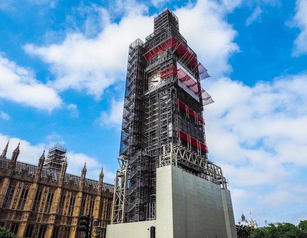 HDR Big Ben conservation works in London