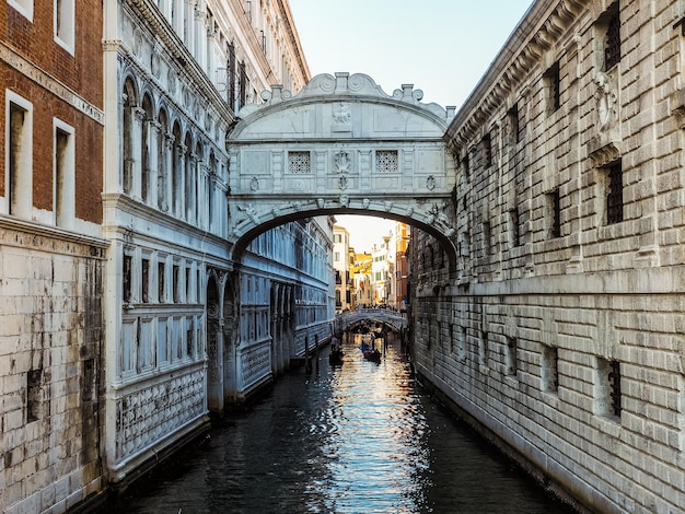 HDR Bridge of Sighs in Venice