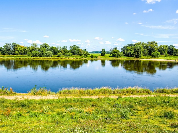 HDR Elbe river in Dessau Germany