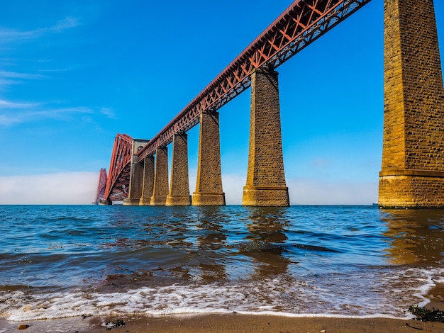 HDR Forth Bridge over Firth of Forth in Edinburgh