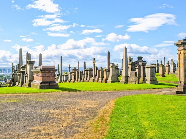 HDR Glasgow cemetery necropolis