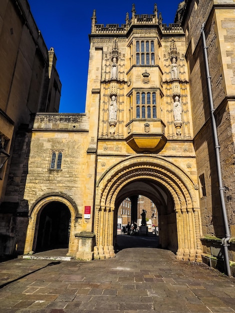 HDR Great Gatehouse Abbey Gatehouse in Bristol