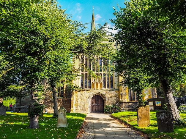 HDR Holy Trinity church in Stratford upon Avon