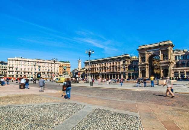 HDR Piazza Duomo Milan