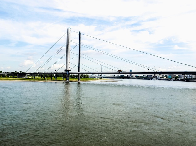 HDR River Rhein in Duesseldorf