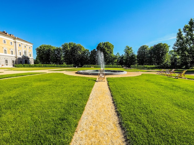 HDR Royal garden in Turin