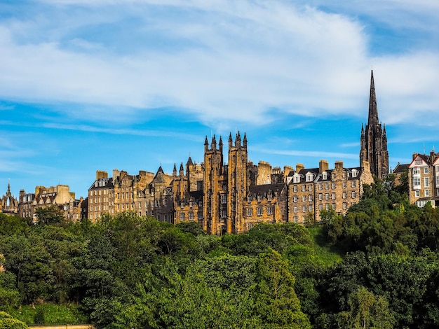 HDR View of the city of Edinburgh