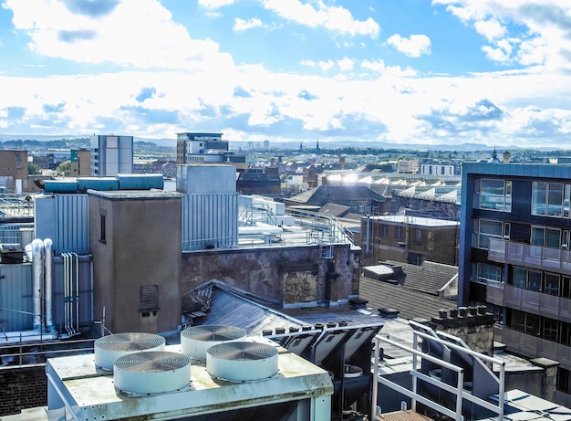 HDR View of Glasgow Scotland