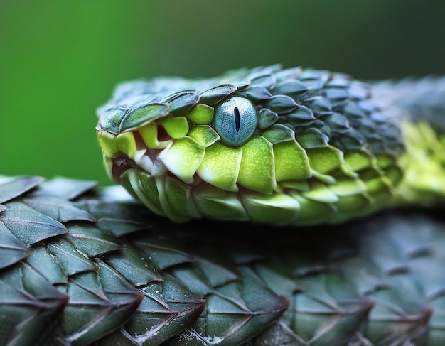 he fangs of a venomous bush viper