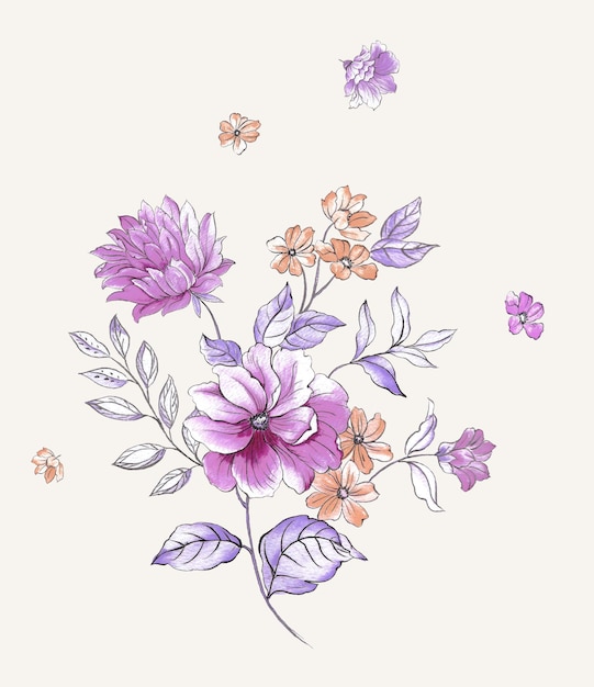 he smell of the flowers is intoxicating, the leaves and flowers art design