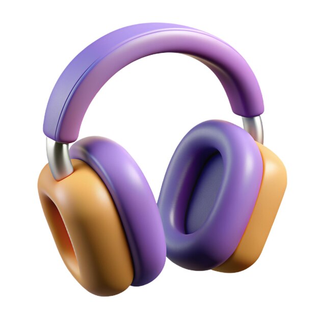 Photo headphone 3d icon illustration