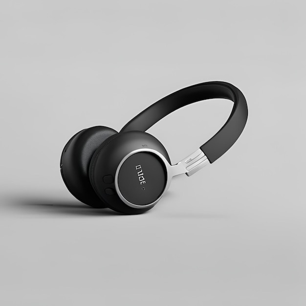 Photo headphone mockup