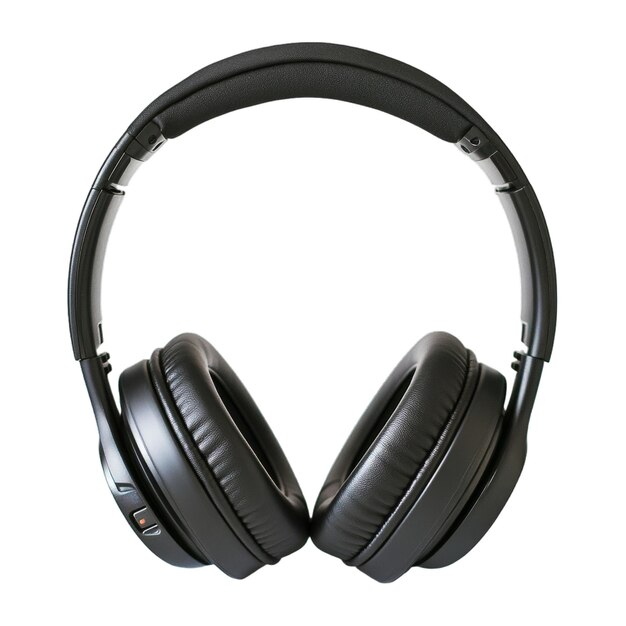 Photo headphones on transparent or white background