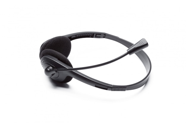 Headset with microphone isolated