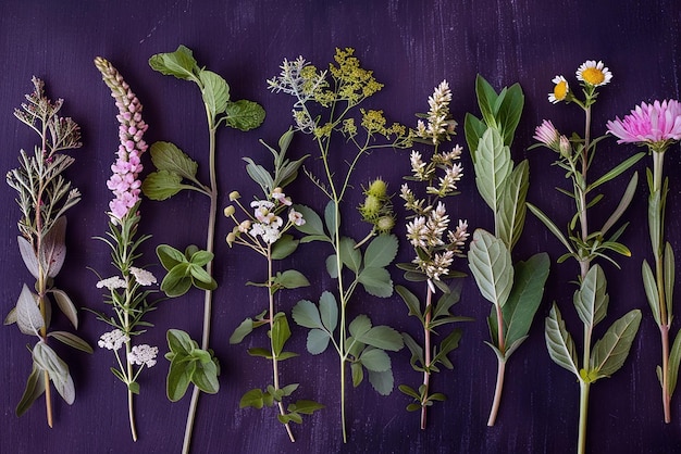 Photo healing properties of flowers herbs and plants