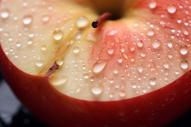 Health and Happiness NutrientRich Apple Closeup