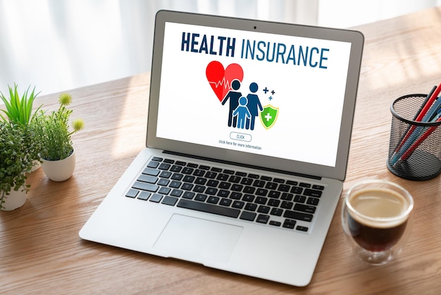 Health insurance web site modish registration system