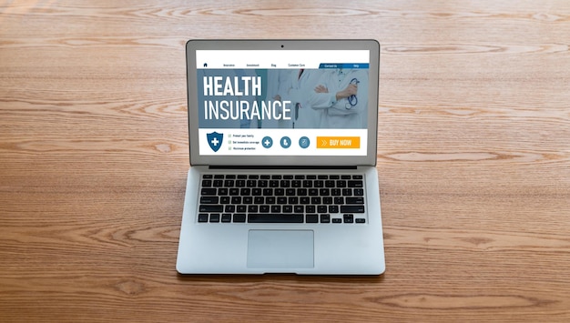 Health insurance web site modish registration system