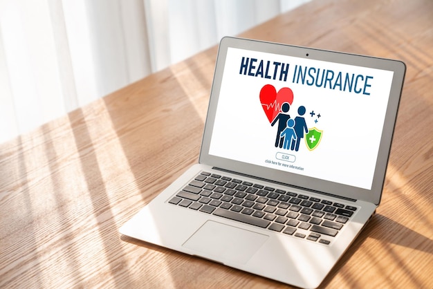 Health insurance web site modish registration system