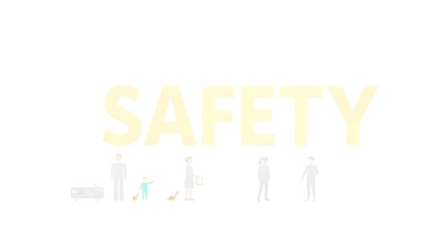 Health and safety isolated with white highlights