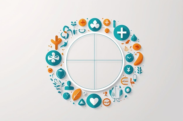 Photo health symbol background