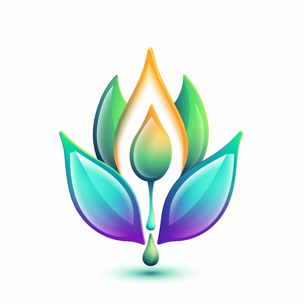 Photo health and wellness essential oil icon in 3d render style