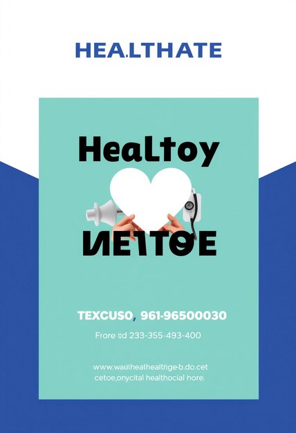 Photo healthcare banner or square flyer with doctor theme for social media post template