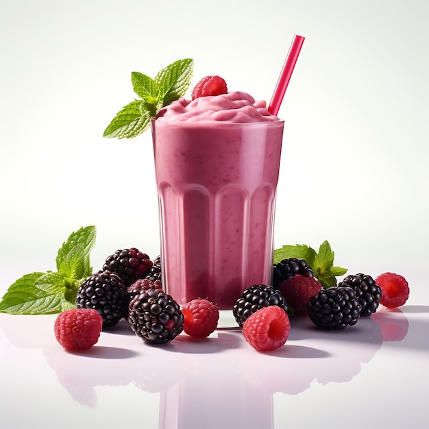 Healthy blackberry smoothie perfect for drink catalog