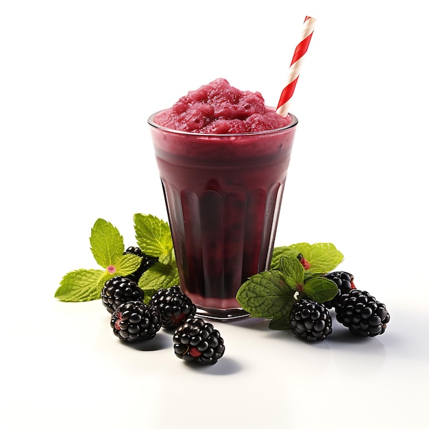 Healthy blackberry smoothie perfect for drink catalog