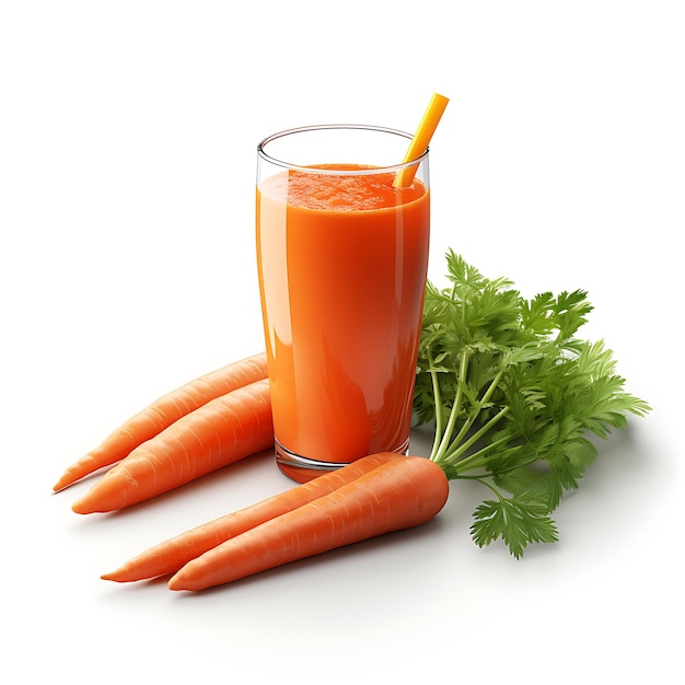 Healthy carrot smoothie perfect for drink catalog