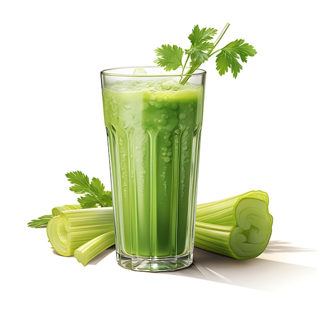 Healthy celery juice smoothie perfect for drink catalog