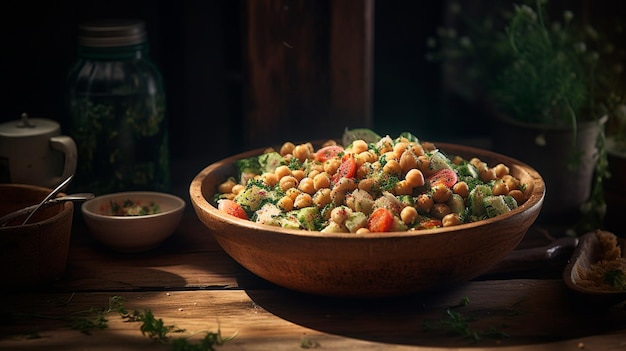 Healthy Chickpea Salad Generative AI