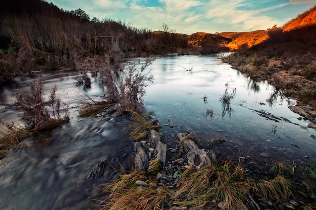 Healthy countryside river