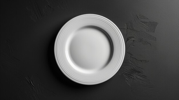 Healthy Eating Concept with Empty Plate Generative AI