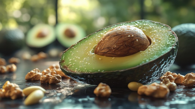 Healthy fats like avocado and nuts for brain health