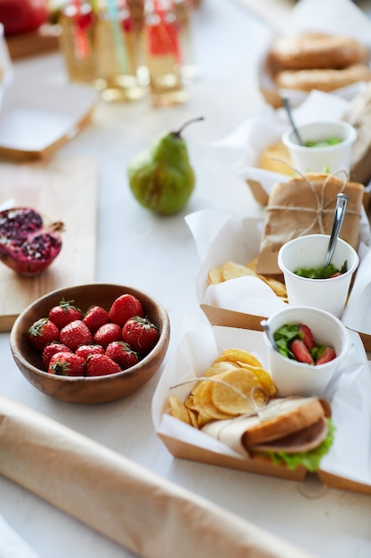 Healthy Food on Table