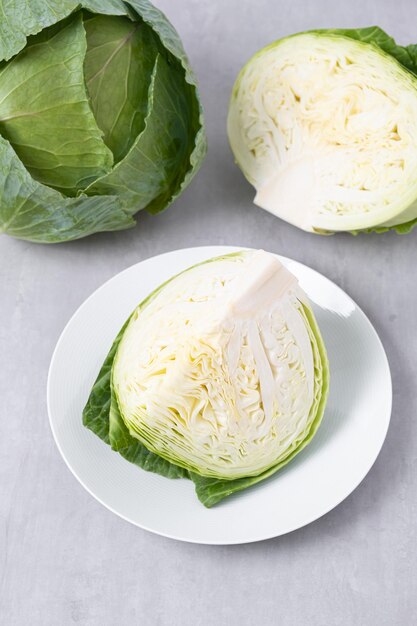 Healthy and fresh tasty vegetables cabbage