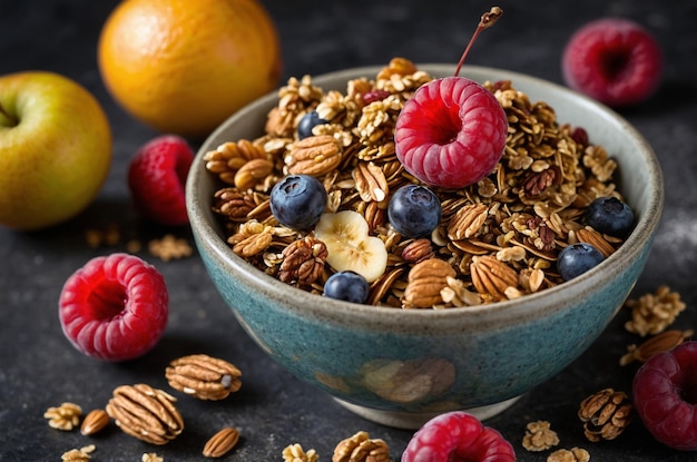 Healthy Fruit and Granola Mix