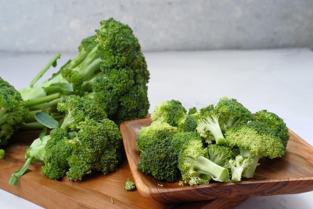 Healthy Green fresh Raw Broccoli Florets