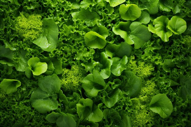 Healthy Green Salad Mix Background