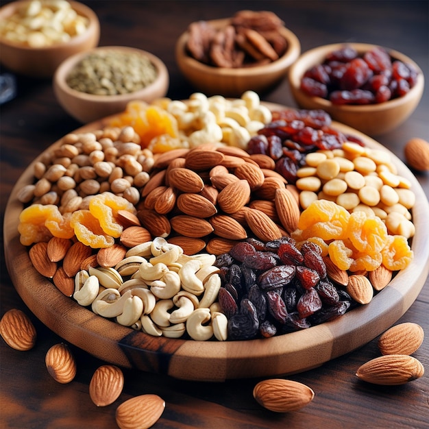 A healthy isolated Nuts food Dried fruit