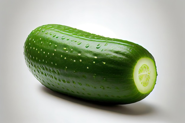 Healthy One natural Cucumbers with white background