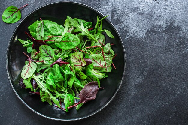 Healthy salad, leaves mix