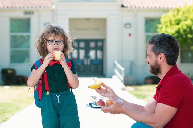 Healthy school breakfast for child food for lunch lunchboxes