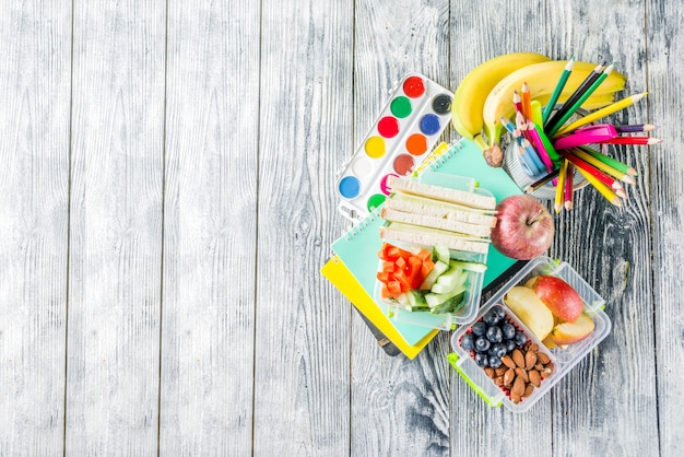 Healthy school lunch box