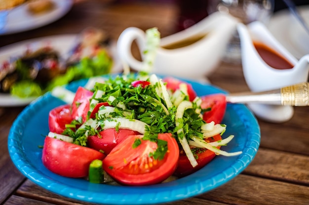 Healthy vegetable salad